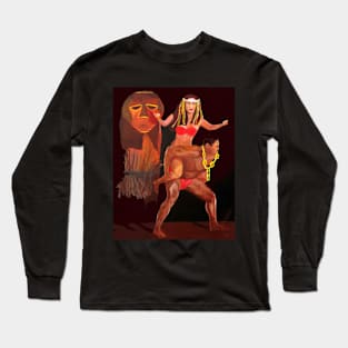 Princess Carried into Battle Polynesian Dance Long Sleeve T-Shirt